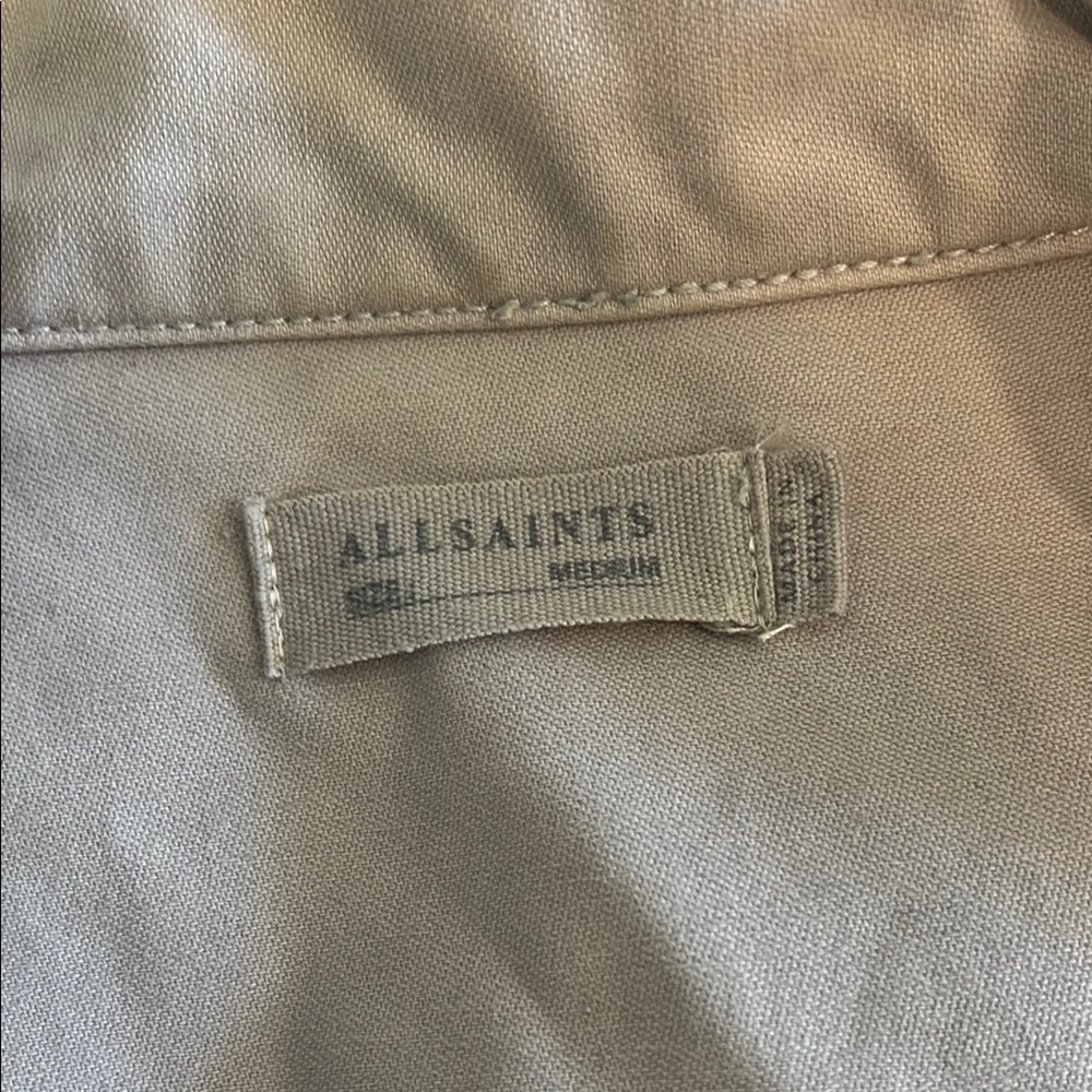 All Saints Tan Lightweight Jacket - Picture 2 of 5